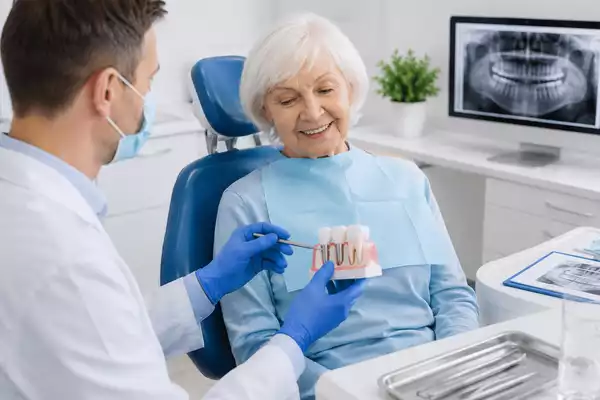 Имплантация зубов пожилым людям: можно ли после 60 лет
